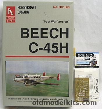 Hobby Craft 1/72 Beech C-45H USAF or CAF with Eduard Super Detail Set, 1389 plastic model kit